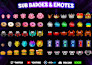 draw emotes , sub badges , emojis for youtube twitch discord kick